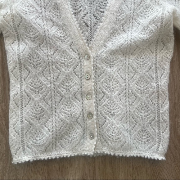 DÔEN Chandel Alpaca Blend Cardigan Jasmine Flower XS - Picture 8 of 13